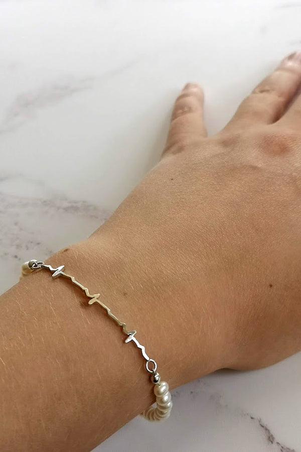 Freshwater Pearl Handwriting Bracelet