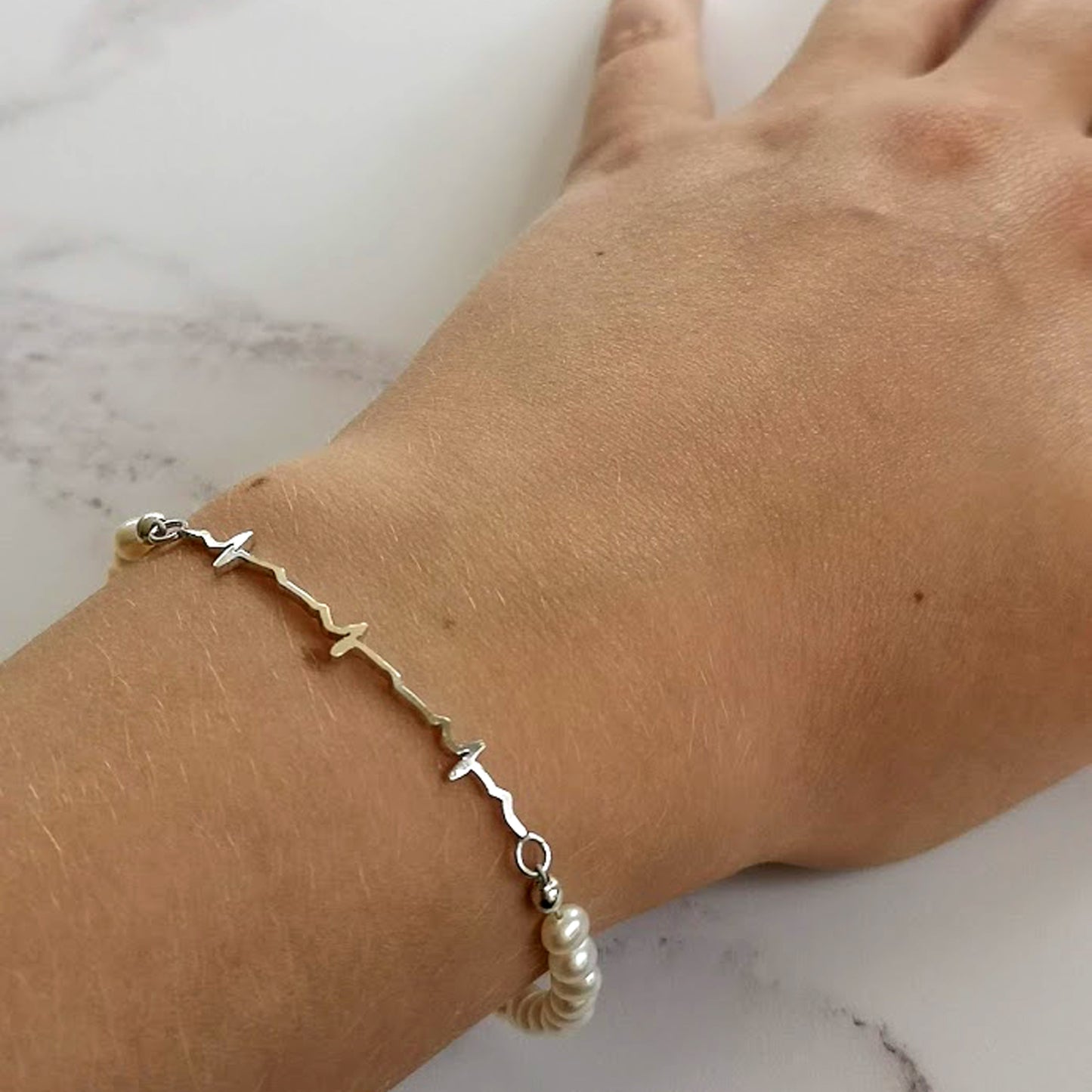 Freshwater Pearl Handwriting Bracelet