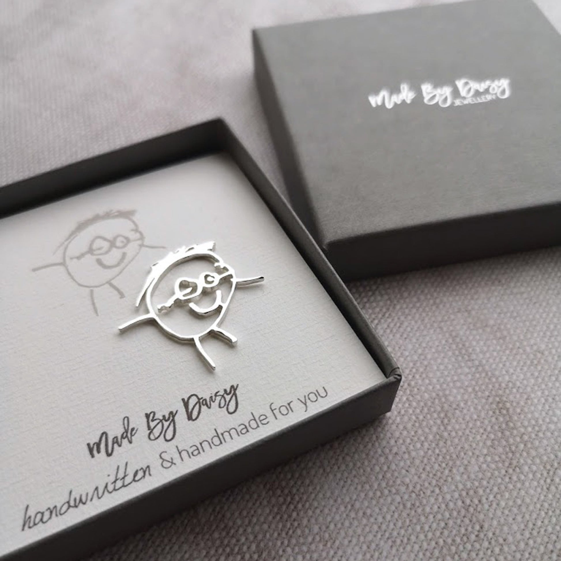 Childs drawing lapel pin
