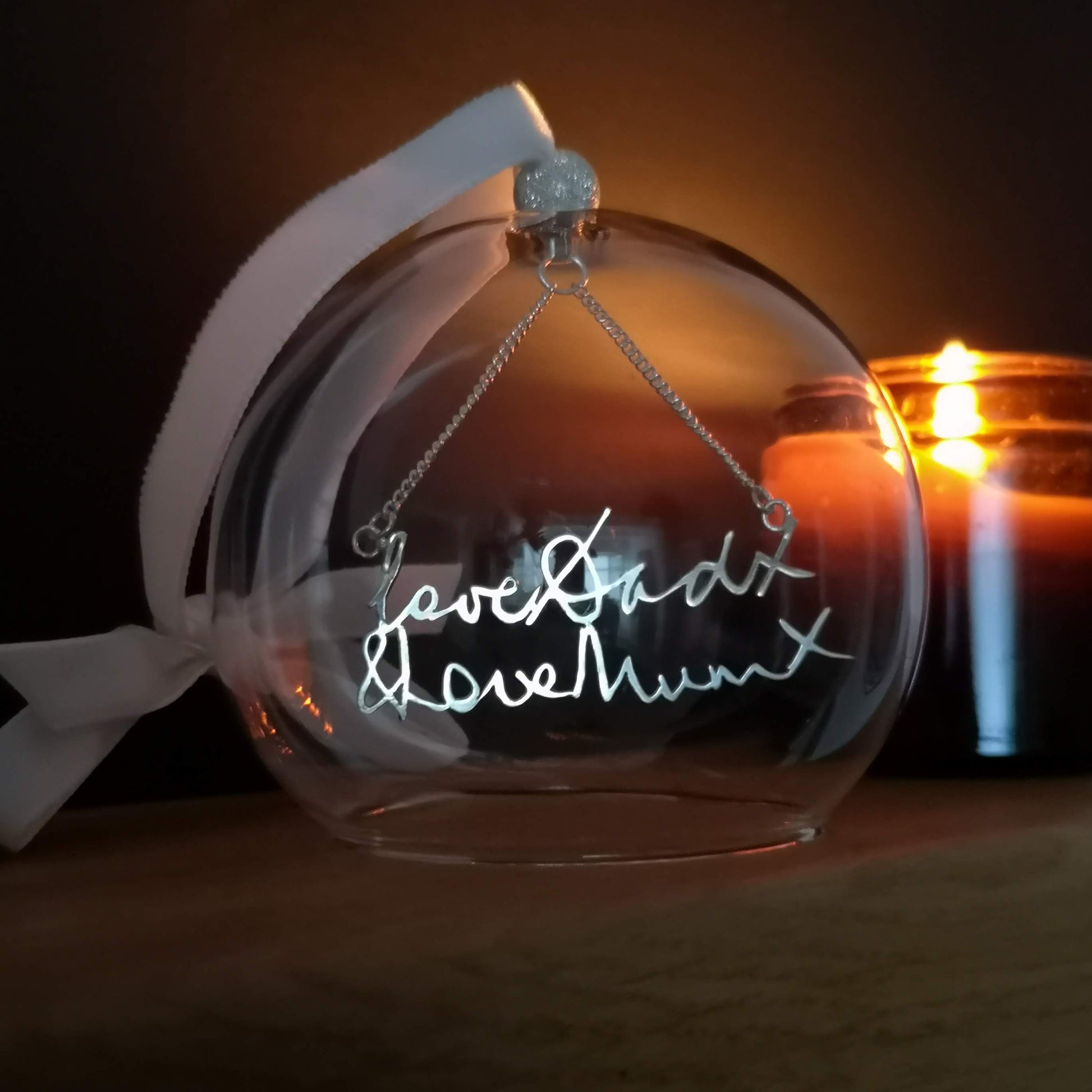 Memorial Keepsake Handwriting Ornament Bauble