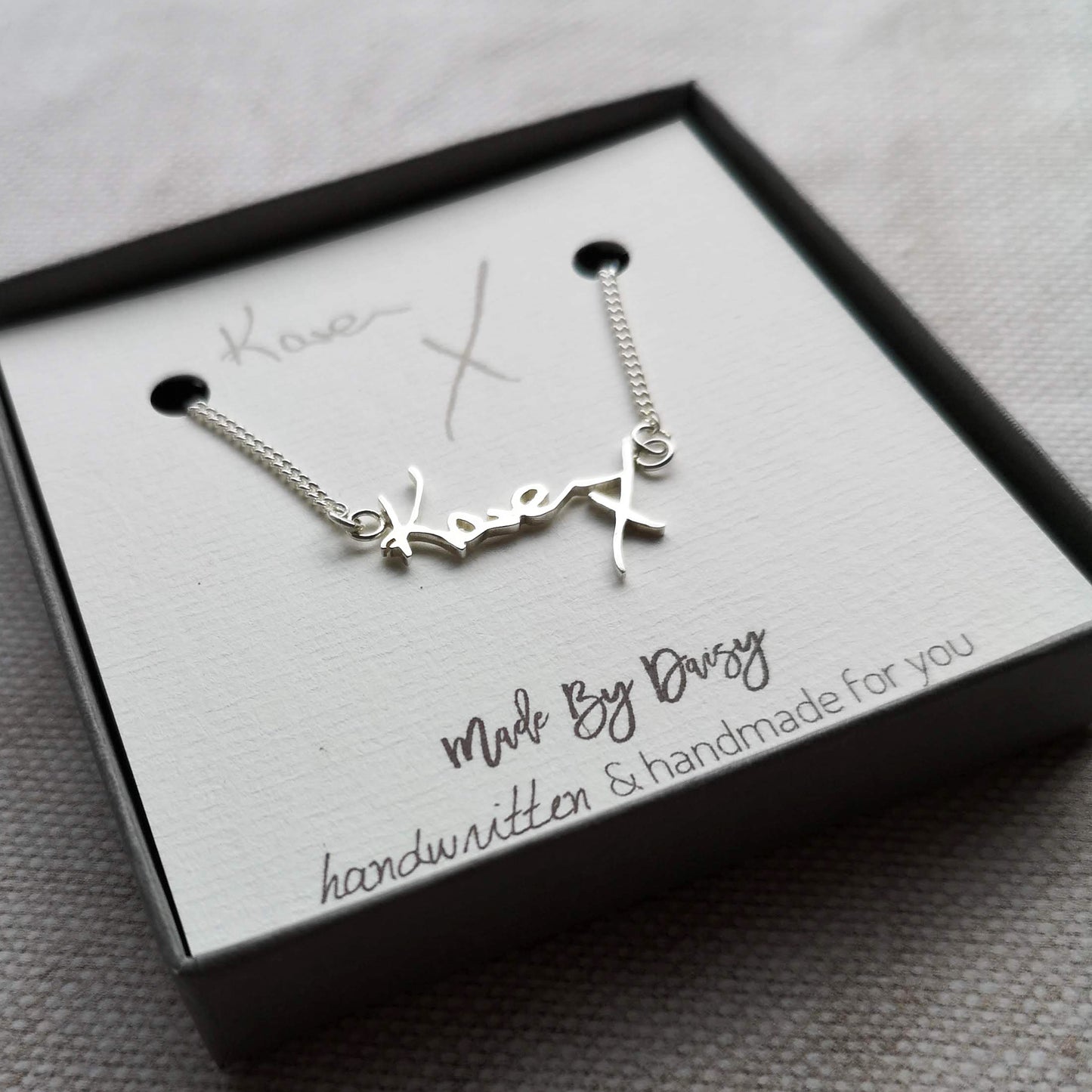 loved ones handwriting necklace